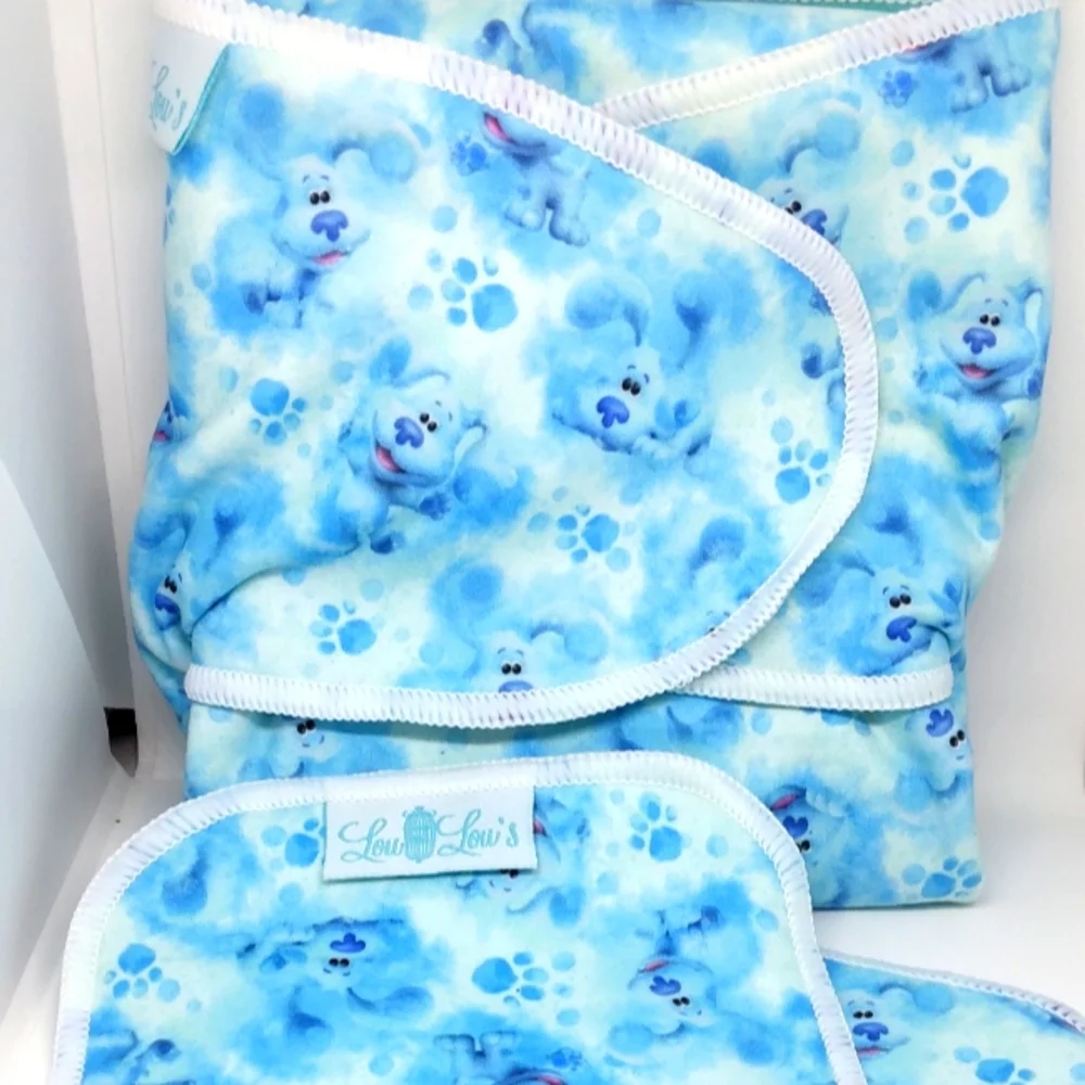 Blues clues cloth Diaper Preflat